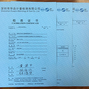 送回客戶儀器，寄送校準報告證書